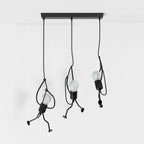 Wrought Iron Pendant Light With Adjustable Cord