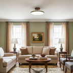 Adjustable Disc Ceiling Light With Low Profile Mount