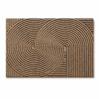 Non-Slip Door Mat Dirt Trapping Polypropylene Entrance Mat with Rubber Backing Modern Scandinavian Doormat for Indoor and Outdoor Use
