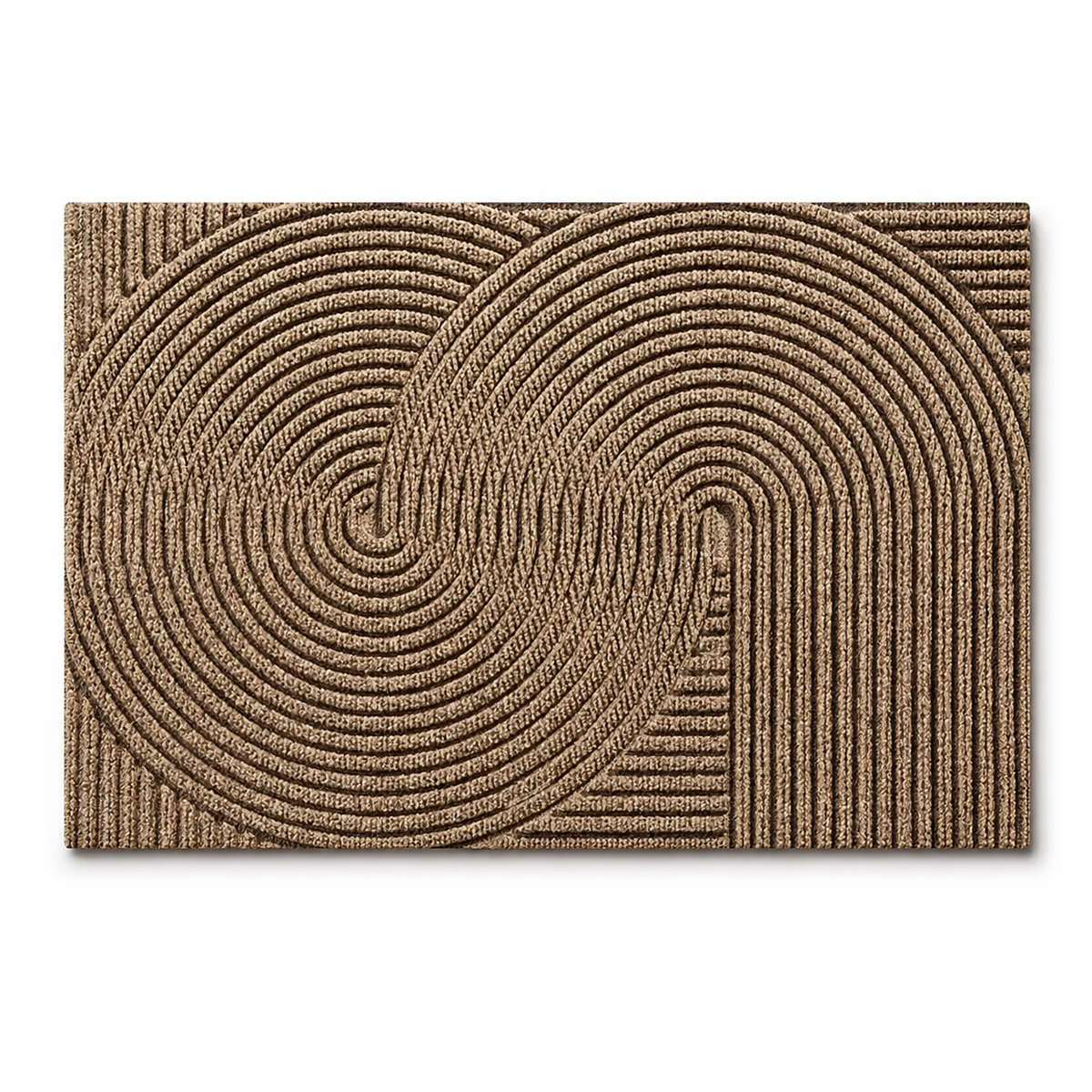 Non-Slip Door Mat Dirt Trapping Polypropylene Entrance Mat with Rubber Backing Modern Scandinavian Doormat for Indoor and Outdoor Use