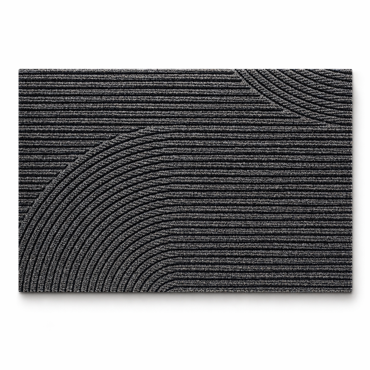 Non-Slip Door Mat Dirt Trapping Polypropylene Entrance Mat with Rubber Backing Modern Scandinavian Doormat for Indoor and Outdoor Use