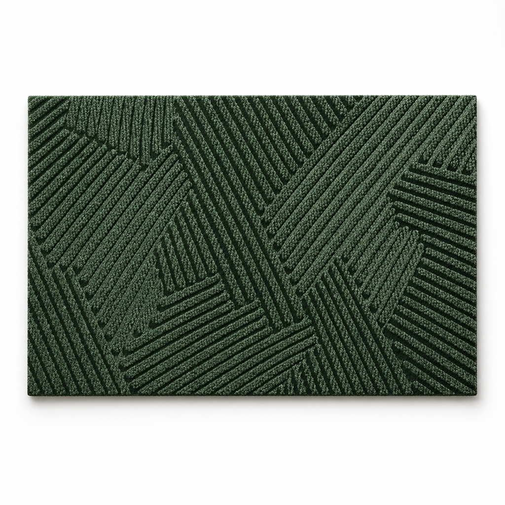 Non-Slip Door Mat Dirt Trapping Polypropylene Entrance Mat with Rubber Backing Modern Scandinavian Doormat for Indoor and Outdoor Use