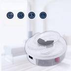 Electric Fly Trap Quiet Chemical-Free Fly Catcher with LED Light and Removable Catch Tray USB Powered Insect Trap for Kitchen and Garden
