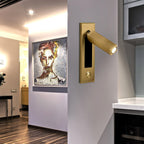 Embedded Bedside Reading Spotlight Wall Light With Adjustable Head