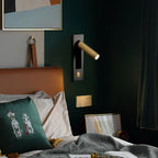 Embedded Bedside Reading Spotlight Wall Light With Adjustable Head