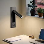Embedded Bedside Reading Spotlight Wall Light With Adjustable Head