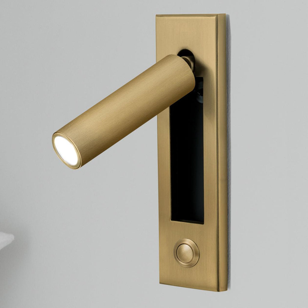 Embedded Bedside Reading Spotlight Wall Light With Adjustable Head