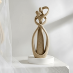Abstract Couple Sculpture Resin Love Statue Modern Embracing Figurine Decorative Ornament for Living Room | Bedroom and Shelf