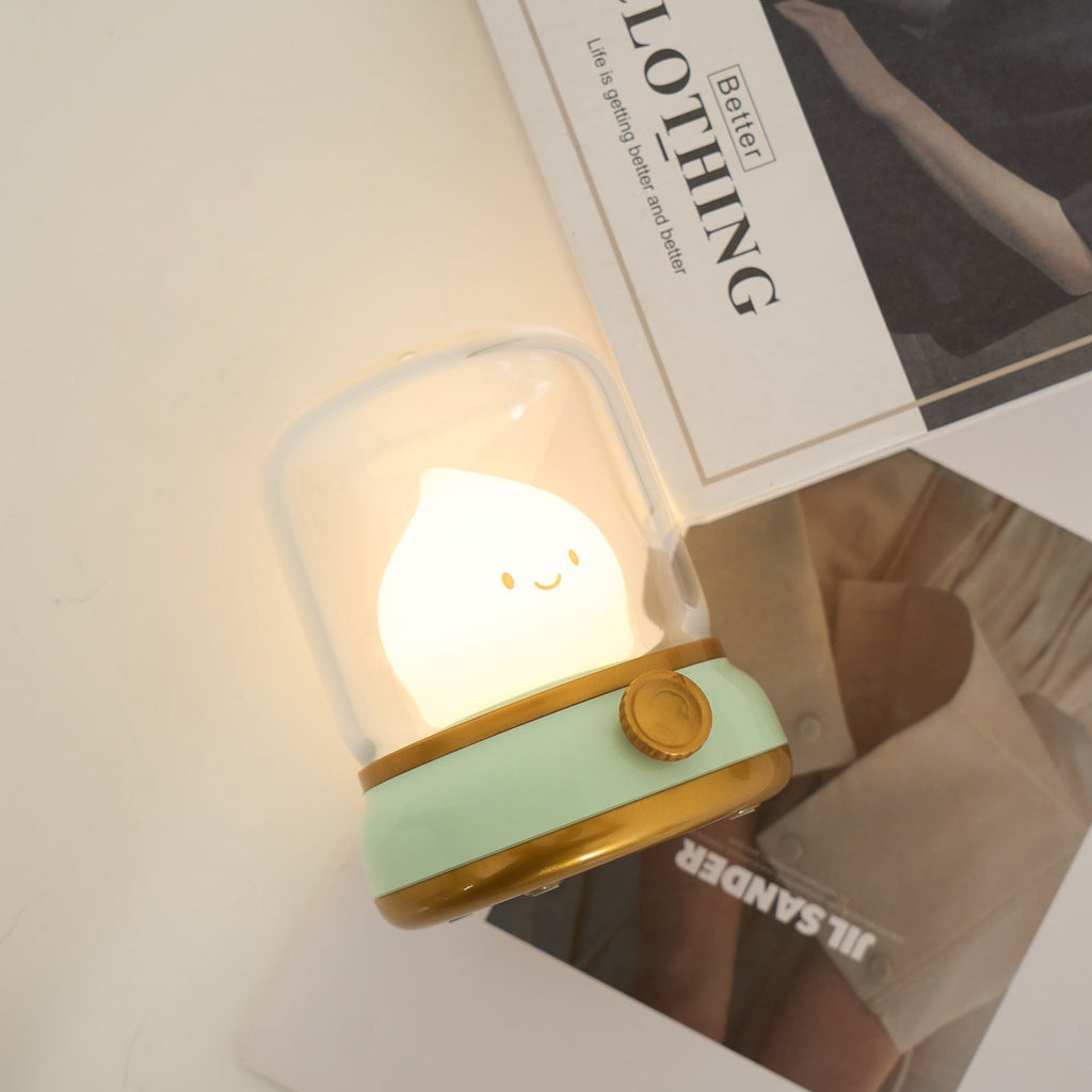 Flame-Effect LED Bedside Table Lamp With Soft Ambient Glow