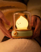 Flame-Effect LED Bedside Table Lamp With Soft Ambient Glow