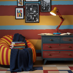 Adjustable Articulating Arm Table Lamp With Conical Shade