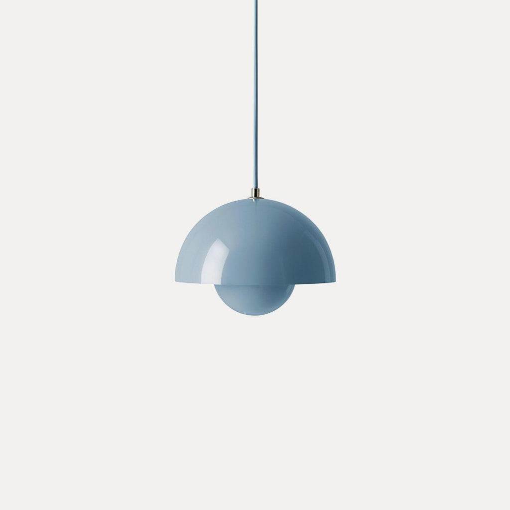 Dome Shade Pendant Light With Floating Globe Diffuser