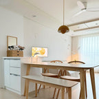 Dome Shade Pendant Light With Floating Globe Diffuser