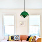 Dome Shade Pendant Light With Floating Globe Diffuser