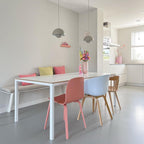 Dome Shade Pendant Light With Floating Globe Diffuser