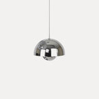 Dome Shade Pendant Light With Floating Globe Diffuser