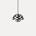 Dome Shade Pendant Light With Floating Globe Diffuser