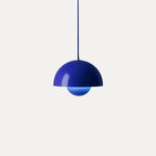 Dome Shade Pendant Light With Floating Globe Diffuser