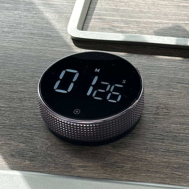 Magnetic Digital Countdown Timer Rotating LED Timer with Large Display Productivity Focus Timer for Kitchen | Study and Home Office