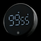 Magnetic Digital Countdown Timer Rotating LED Timer with Large Display Productivity Focus Timer for Kitchen | Study and Home Office