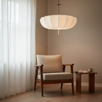 Modern Fabric Pendant Light With Drum Shade