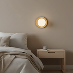 Nordic Natural Wood Wall Light LED Light With Globe Shade