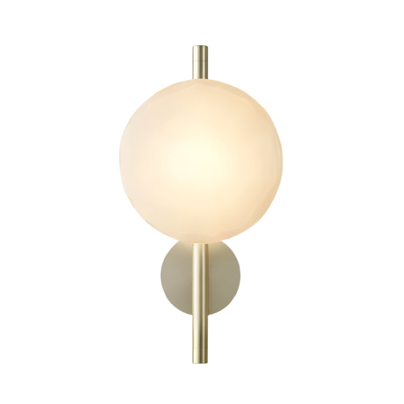 Nordic Ripple Glass Wall Light LED Light With Double Round Shade