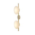 Nordic Ripple Glass Wall Light LED Light With Double Round Shade