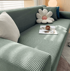 Non-Slip Stretch Sofa Cover Jacquard Elastic Couch Slipcover Soft Machine Washable Furniture Protector Against Pet Hair and Stains