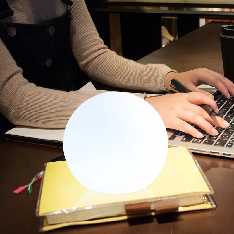 Modern Glass Cordless Table Lamp With Solar and USB Charging — Ashbury Home & Living