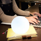 Modern Glass Cordless Table Lamp With Solar and USB Charging — Ashbury Home & Living