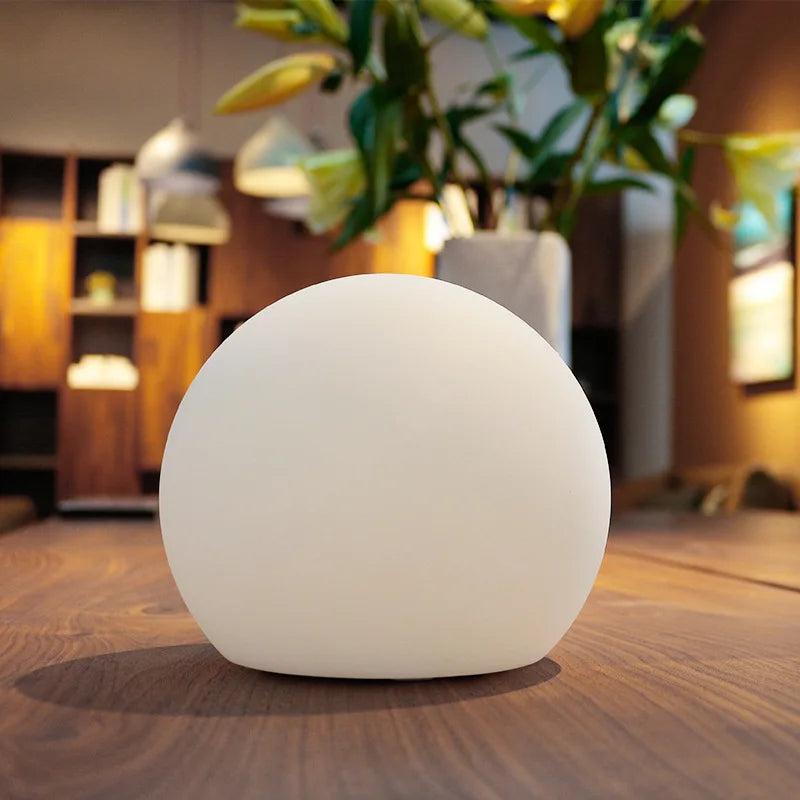 Modern Glass Cordless Table Lamp With Solar and USB Charging — Ashbury Home & Living