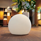 Modern Glass Cordless Table Lamp With Solar and USB Charging — Ashbury Home & Living