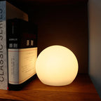 Modern Glass Cordless Table Lamp With Solar and USB Charging — Ashbury Home & Living