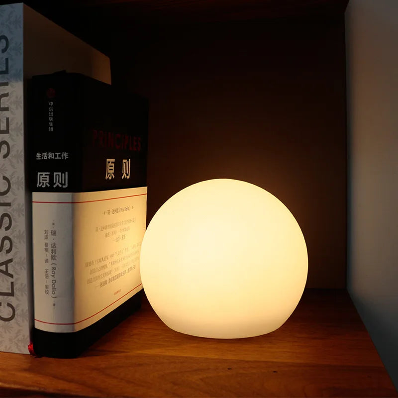 Modern Glass Cordless Table Lamp With Solar and USB Charging — Ashbury Home & Living