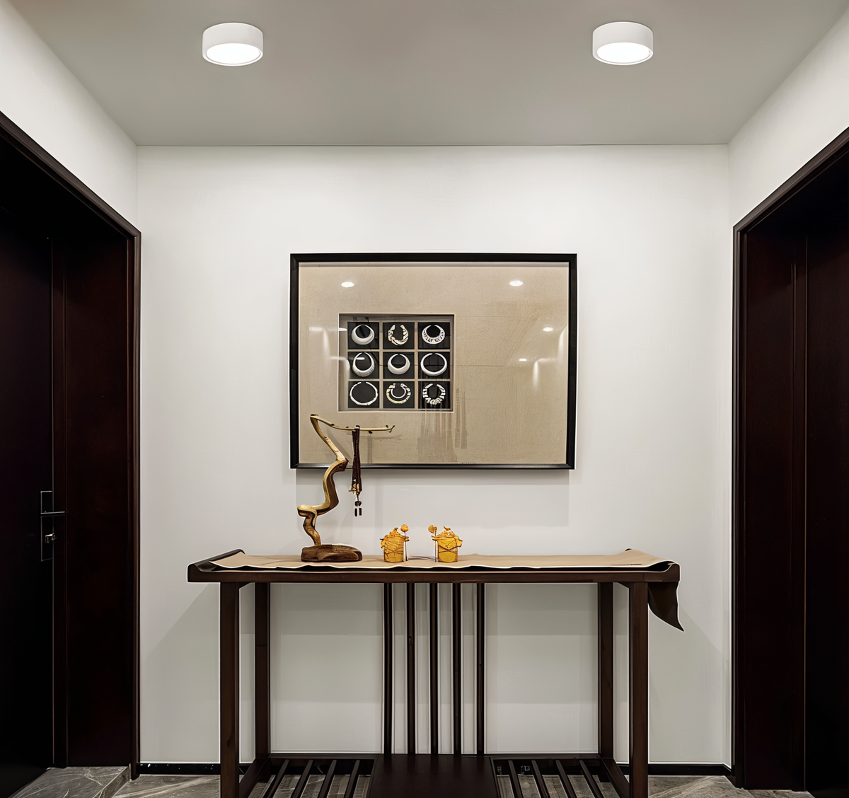 Modern Iron Flush Mount Ceiling Light — Ashbury Home & Living