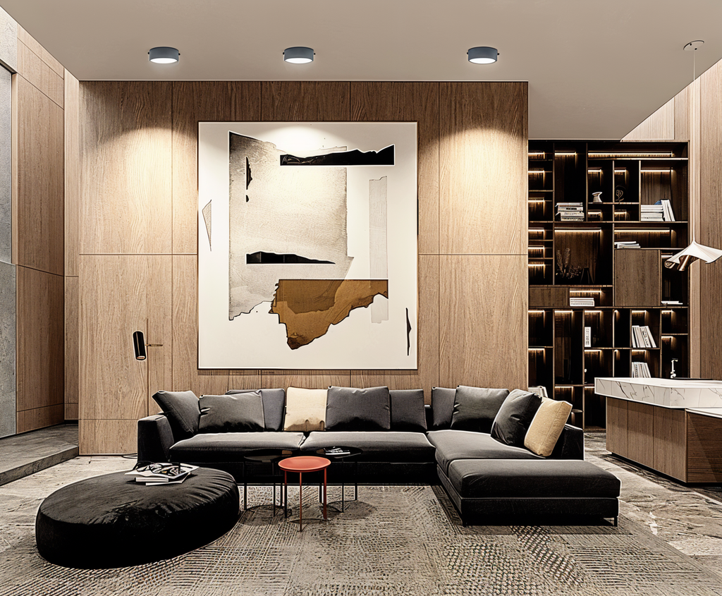 Modern Iron Flush Mount Ceiling Light — Ashbury Home & Living