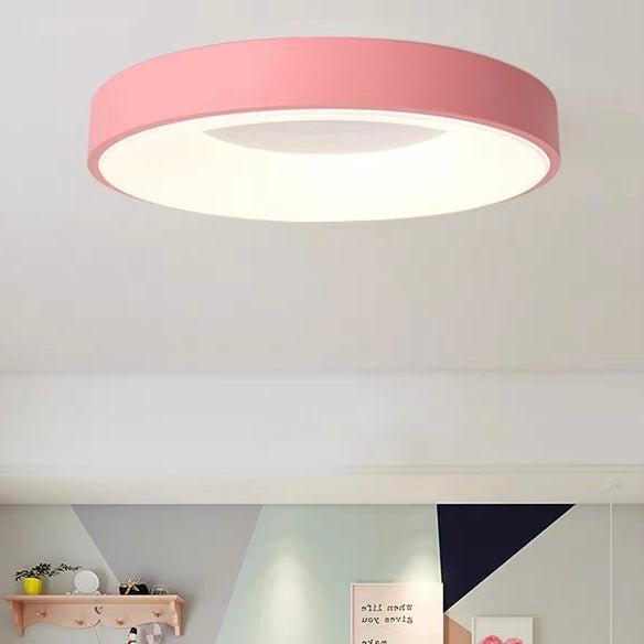 Round Flush Mount Ceiling Light with Diffuser