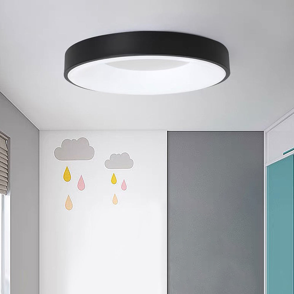 Round Flush Mount Ceiling Light with Diffuser
