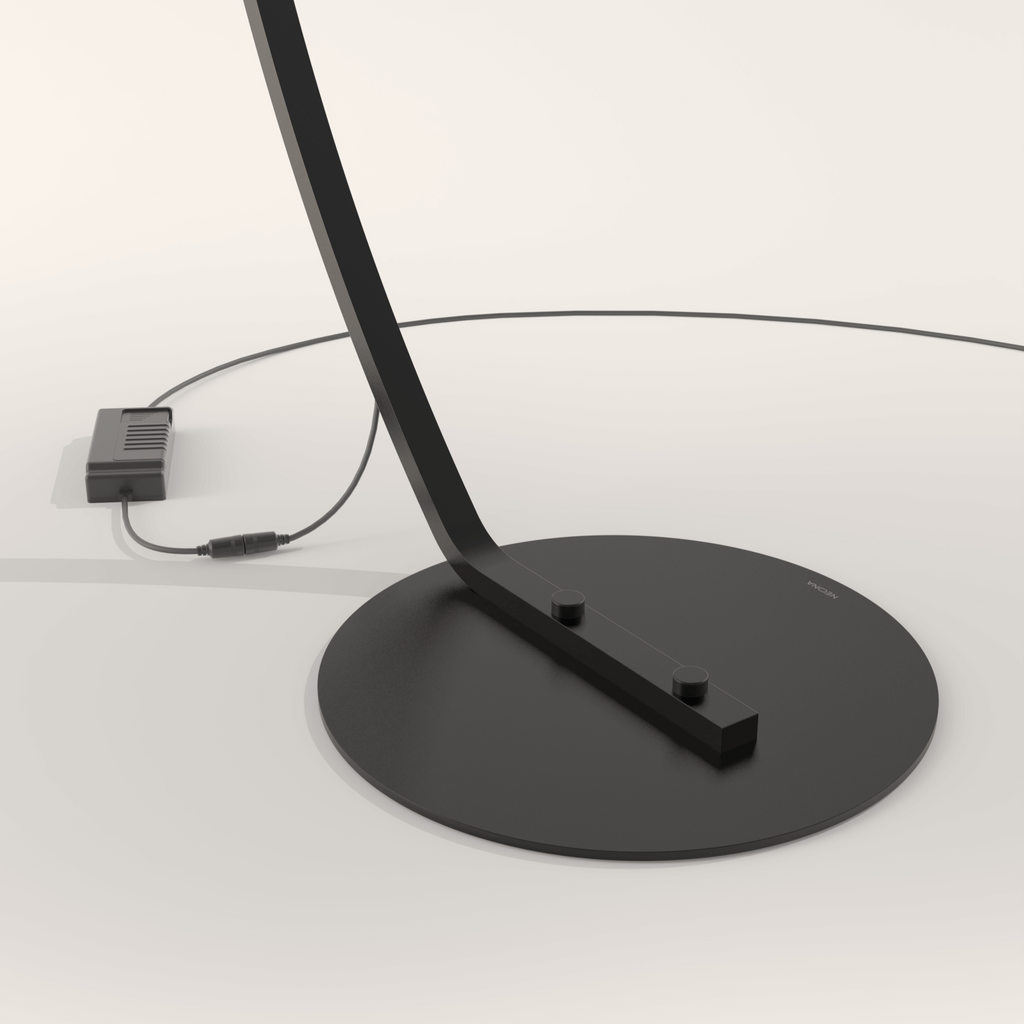 Minimalist Curved Arc floor lamp With Slim Light Bar