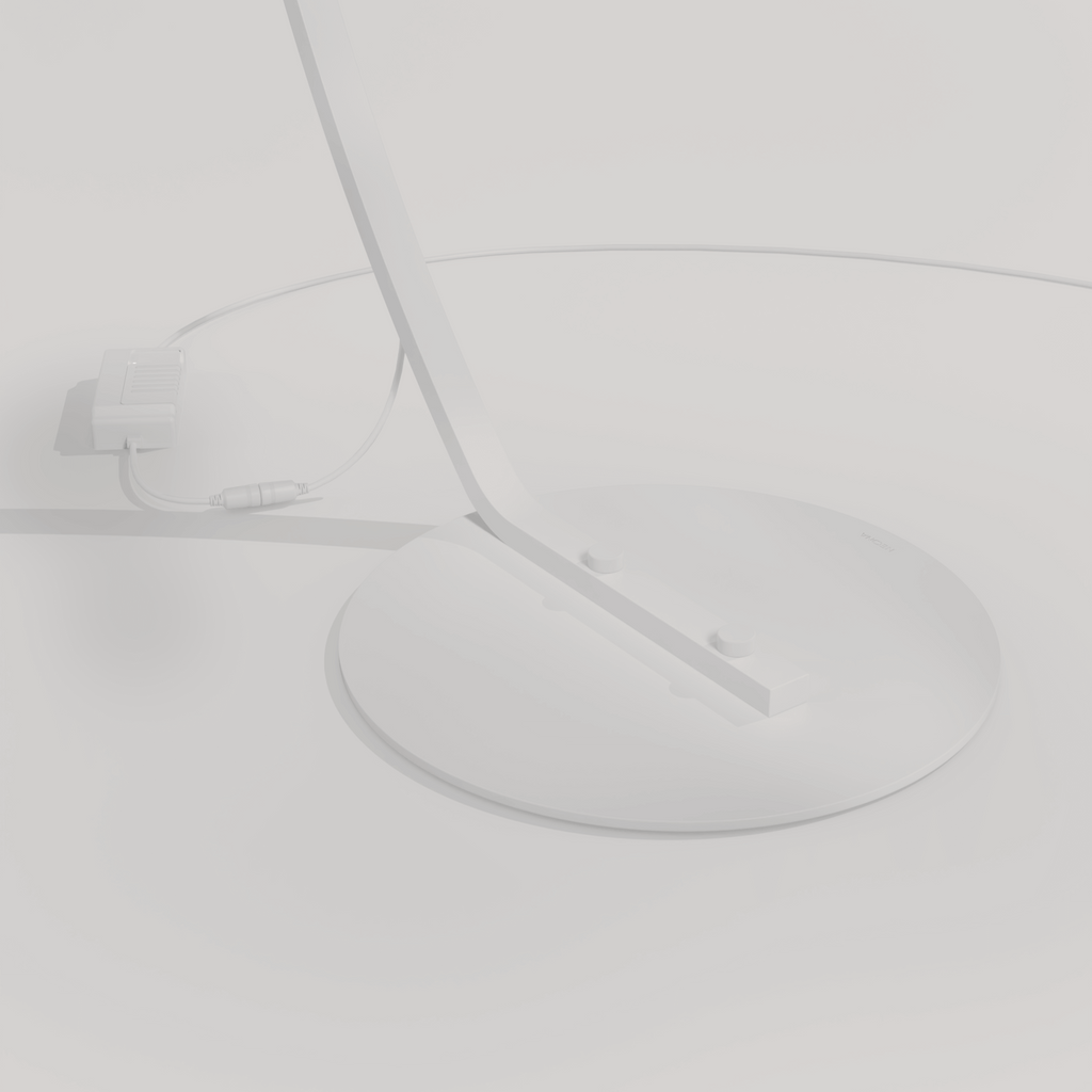Minimalist Curved Arc floor lamp With Slim Light Bar
