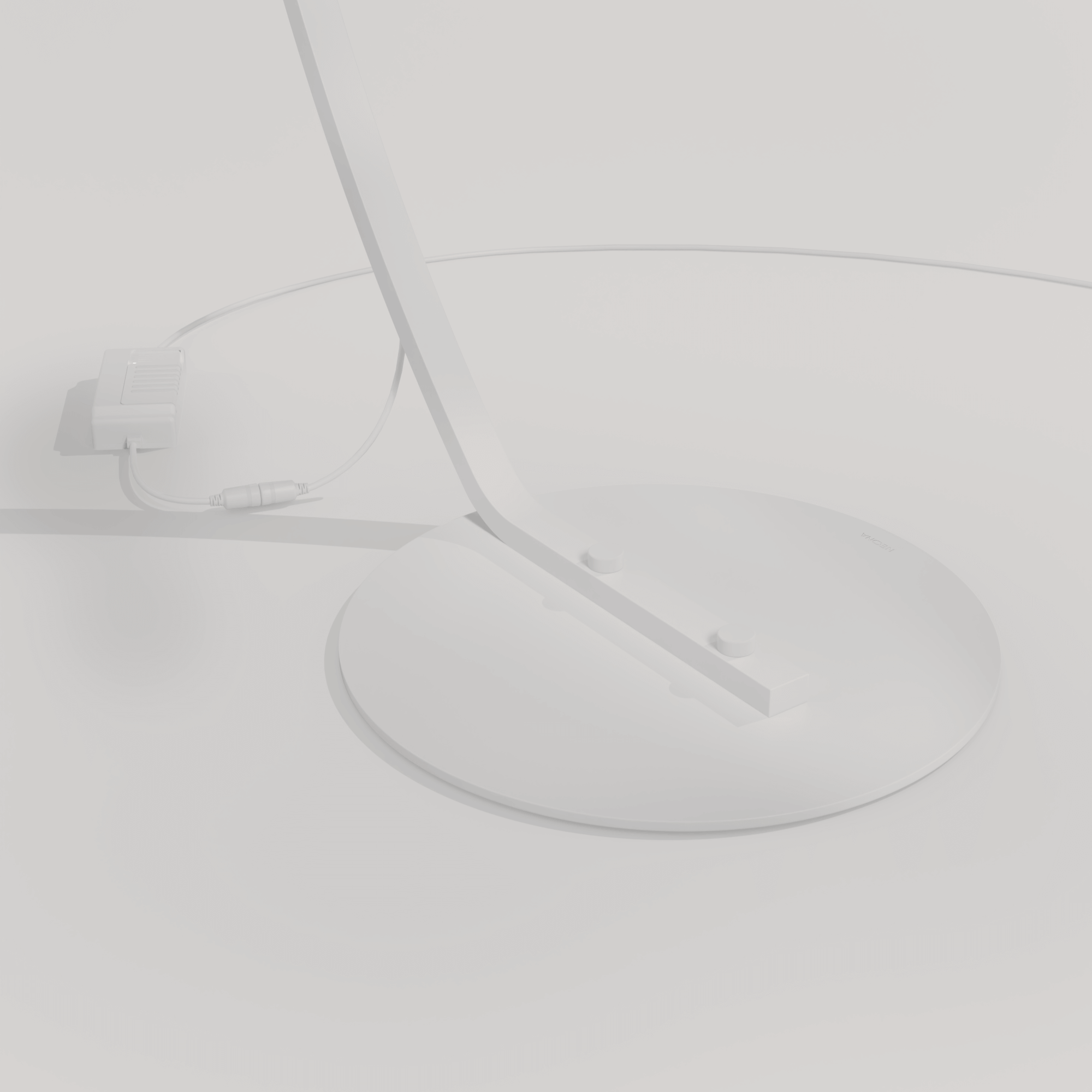 Minimalist Curved Arc floor lamp With Slim Light Bar