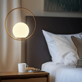 Oval Cage Globe Pendant Light With Minimal Frame