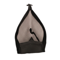 Self Standing Toiletry Bag Water Resistant Mesh Travel Wash Bag with Elastic Holders and Front Pocket Upright Toothbrush Pouch for Travel
