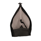 Self Standing Toiletry Bag Water Resistant Mesh Travel Wash Bag with Elastic Holders and Front Pocket Upright Toothbrush Pouch for Travel