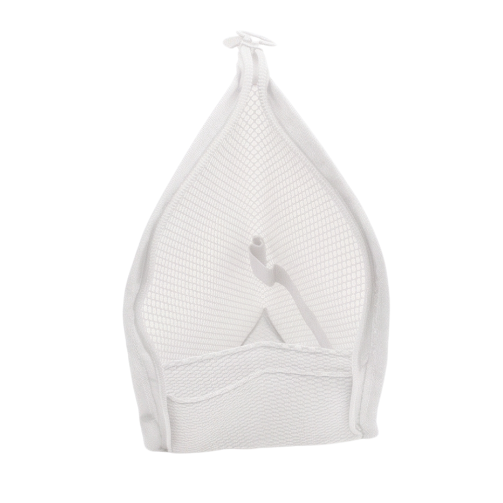 Self Standing Toiletry Bag Water Resistant Mesh Travel Wash Bag with Elastic Holders and Front Pocket Upright Toothbrush Pouch for Travel