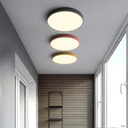 Low-Profile Round LED Ceiling Light With Minimal Frame