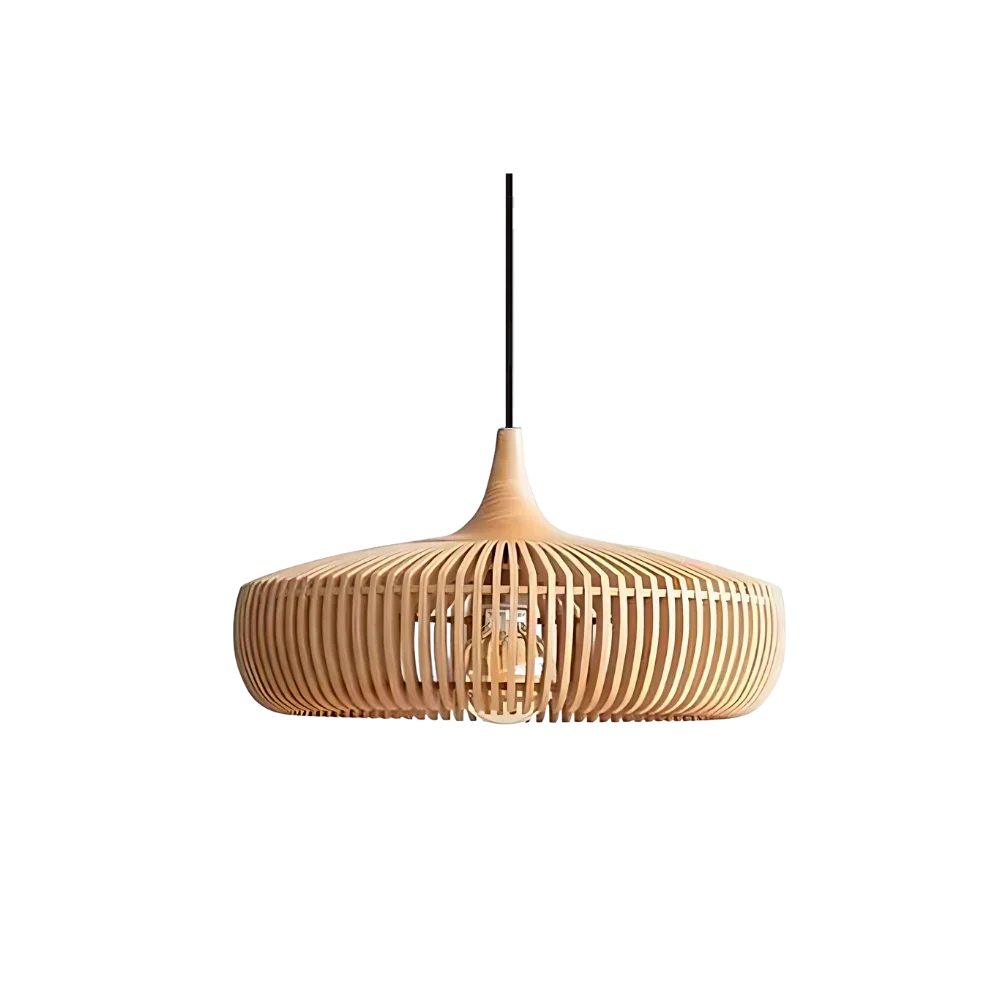 Scandinavian Wood Pendant Light for Living and Dining Rooms — Ashbury Home & Living