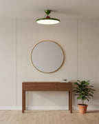Floating Disc Ceiling Light With Offset Canopy