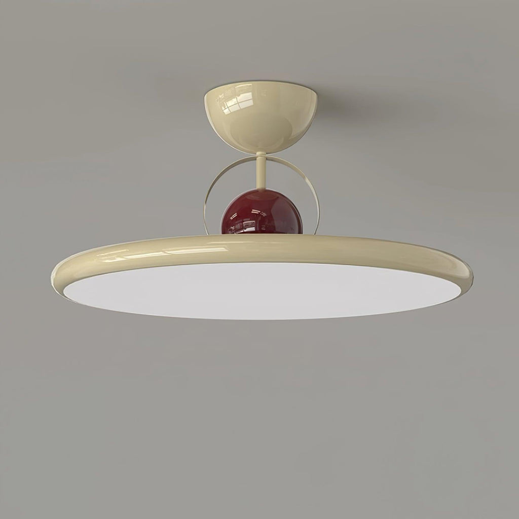 Floating Disc Ceiling Light With Offset Canopy